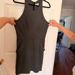 Milly Of New York Women's Gray Racerback Dress Size Large